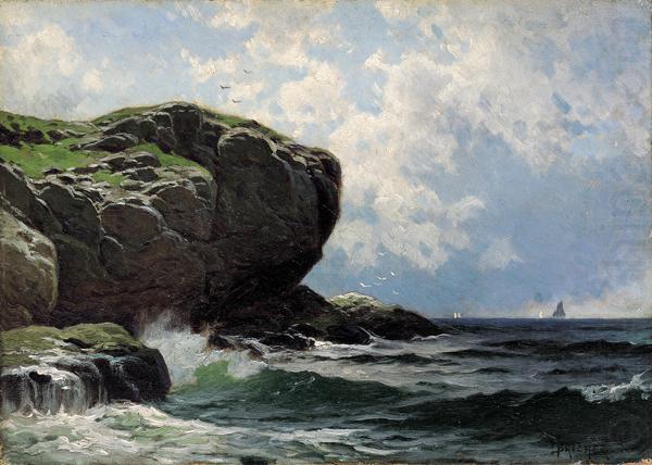 Alfred Thompson Bricher Rocky Head with Sailboats in Distance china oil painting image